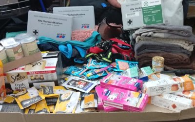 Sachspenden sind angekommen